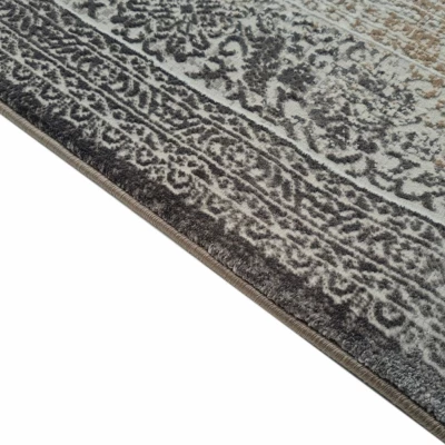 Teppich 140x190 cm STEFANO - beige / gold / schwarz