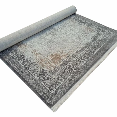 Teppich 140x190 cm STEFANO - beige / gold / schwarz