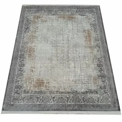 Teppich 140x190 cm STEFANO - beige / gold / schwarz