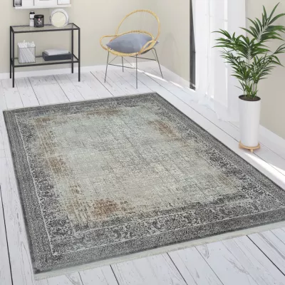 Teppich 80x150 cm STEFANO - beige / gold / schwarz