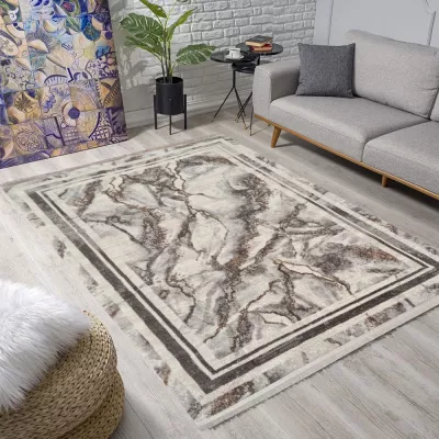 Teppich 200x290 cm STEFANO - gold / beige