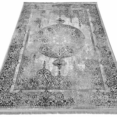 Teppich 200x290 cm STEFANO - grau / schwarz