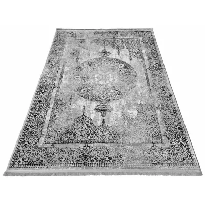Teppich 180x260 cm STEFANO - grau / schwarz