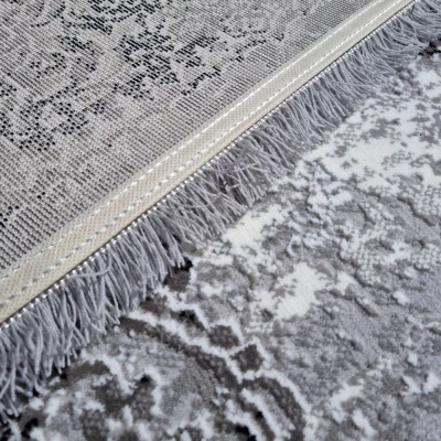 Teppich 180x260 cm STEFANO - grau / schwarz