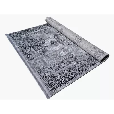 Teppich 180x260 cm STEFANO - grau / schwarz