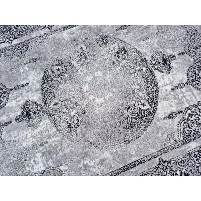 Teppich 160x220 cm STEFANO - grau / schwarz