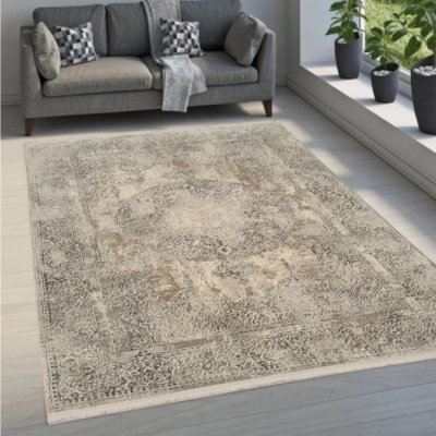 Teppich 140x190 cm STEFANO - beige / gold