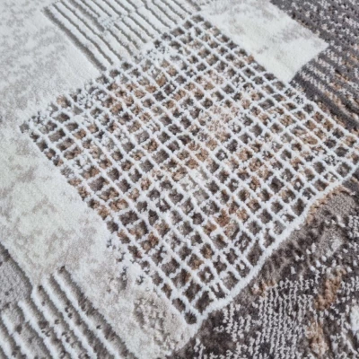 Teppich 160x220 cm STEFANO - braun / gold