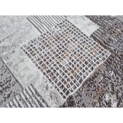 Teppich 160x220 cm STEFANO - braun / gold