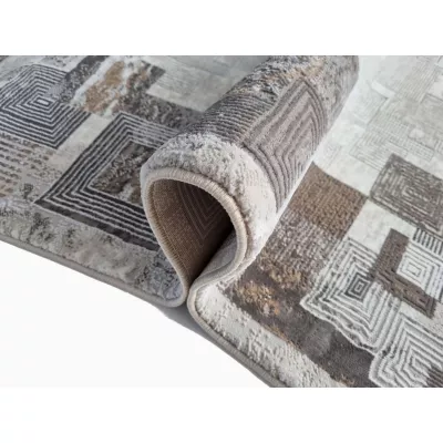 Teppich 160x220 cm STEFANO - braun / gold