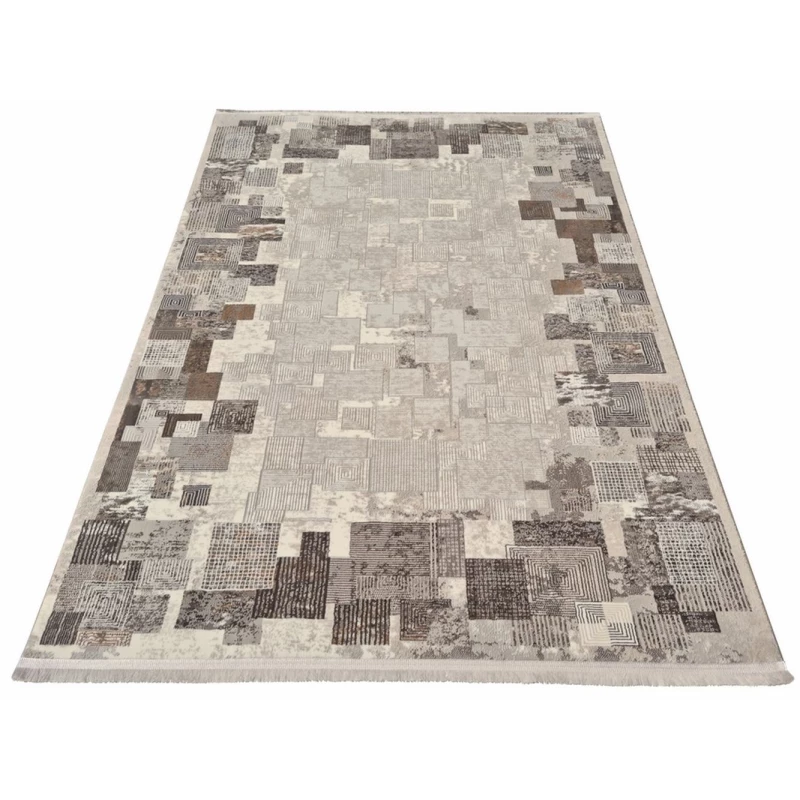 Teppich 140x190 cm STEFANO - braun / gold