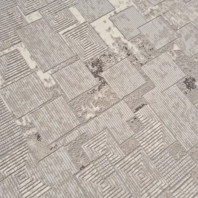 Teppich 140x190 cm STEFANO - braun / gold