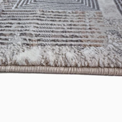Teppich 140x190 cm STEFANO - braun / gold