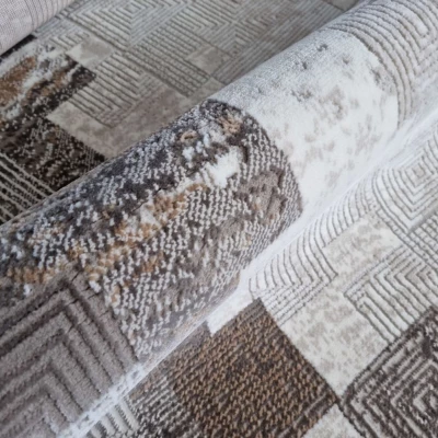 Teppich 120x170 cm STEFANO - braun / gold