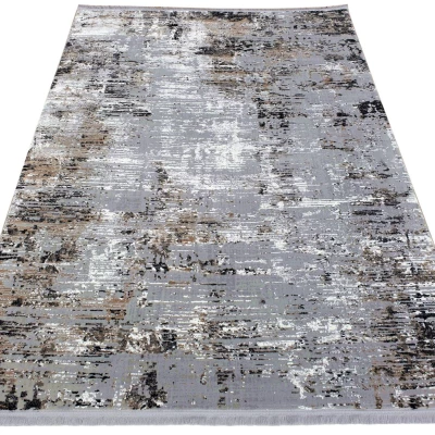 Rechteckiger Einzelteppich 200x290 cm STEFANO - grau / schwarz
