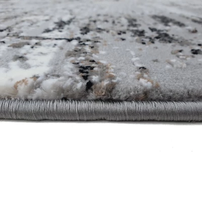 Rechteckiger Einzelteppich 200x290 cm STEFANO - grau / schwarz