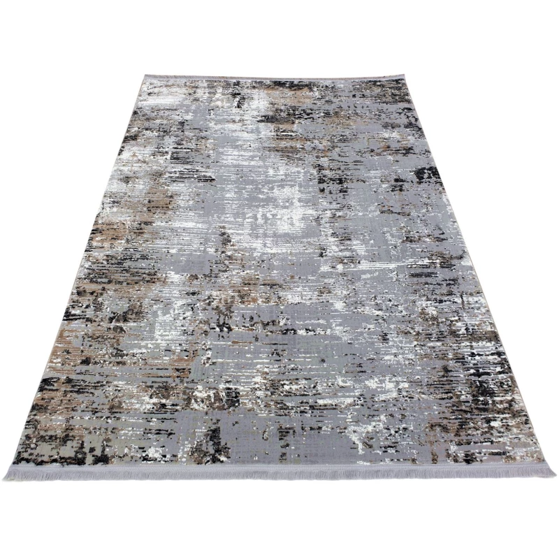 Rechteckiger Einzelteppich 180x260 cm STEFANO - grau / schwarz