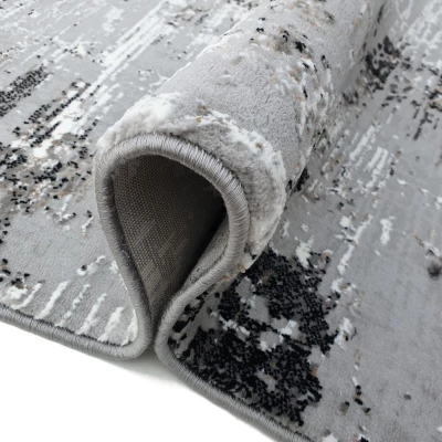 Rechteckiger Einzelteppich 180x260 cm STEFANO - grau / schwarz