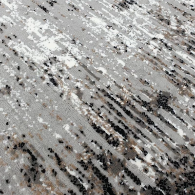 Rechteckiger Einzelteppich 180x260 cm STEFANO - grau / schwarz