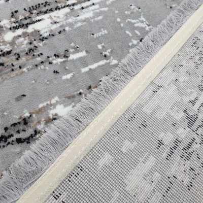 Rechteckiger Einzelteppich 180x260 cm STEFANO - grau / schwarz