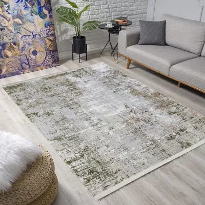 Rechteckiger Teppich 180x260 cm STEFANO - grün / creme
