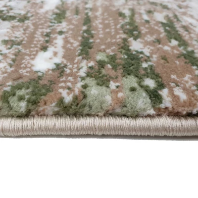 Rechteckiger Teppich 160x220 cm STEFANO - grün / creme