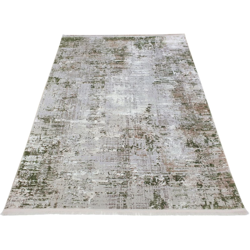 Rechteckiger Teppich 120x170 cm STEFANO - grün / creme