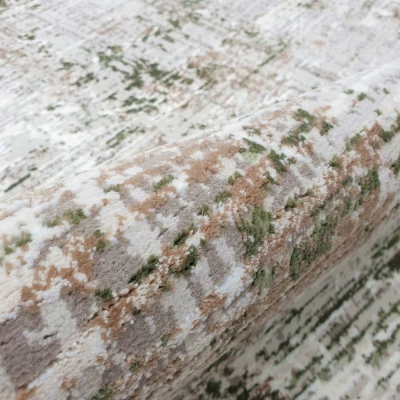 Rechteckiger Teppich 120x170 cm STEFANO - grün / creme