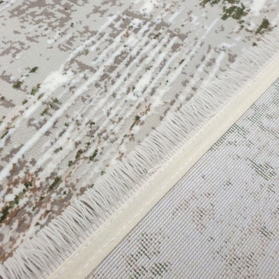 Rechteckiger Teppich 120x170 cm STEFANO - grün / creme