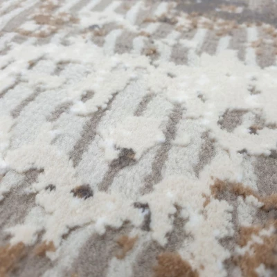 Rechteckiger Teppich 160x220 cm STEFANO - creme / gold