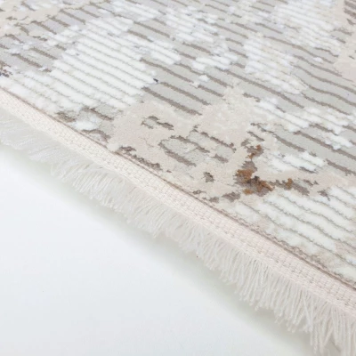 Rechteckiger Teppich 140x190 cm STEFANO - creme / gold