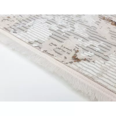 Rechteckiger Teppich 140x190 cm STEFANO - creme / gold