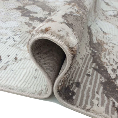 Rechteckiger Teppich 140x190 cm STEFANO - creme / gold