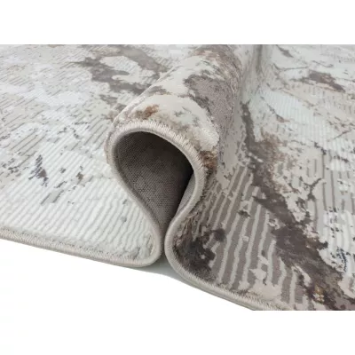 Rechteckiger Teppich 140x190 cm STEFANO - creme / gold
