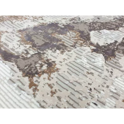 Rechteckiger Teppich 140x190 cm STEFANO - creme / gold