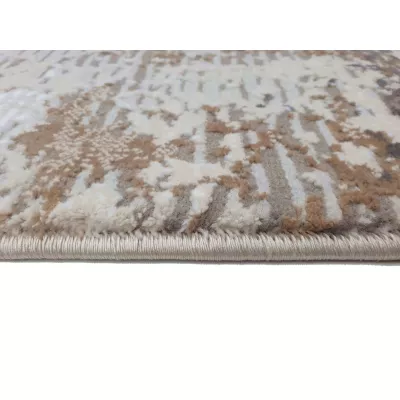 Rechteckiger Teppich 140x190 cm STEFANO - creme / gold