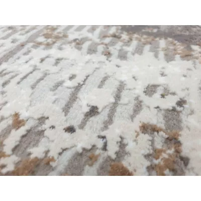 Rechteckiger Teppich 140x190 cm STEFANO - creme / gold
