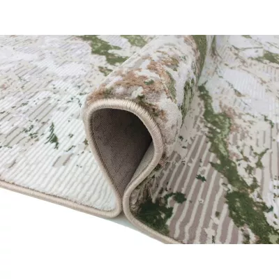 Rechteckiger Teppich 200x290 cm STEFANO - creme / grün