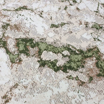 Rechteckiger Teppich 200x290 cm STEFANO - creme / grün