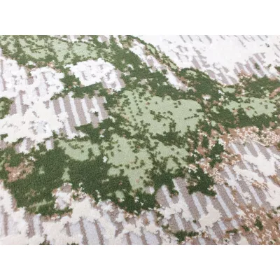 Rechteckiger Teppich 200x290 cm STEFANO - creme / grün