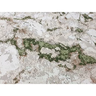 Rechteckiger Teppich 140x190 cm STEFANO - creme / grün