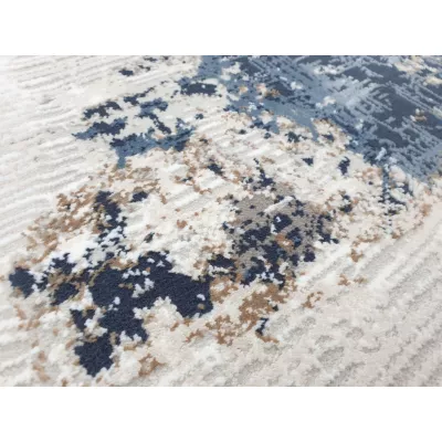Rechteckiger Teppich 180x260 cm STEFANO - blau / grau