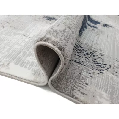 Rechteckiger Teppich 140x190 cm STEFANO - blau / grau
