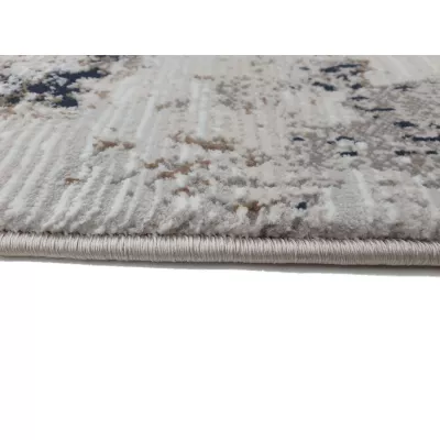 Rechteckiger Teppich 140x190 cm STEFANO - blau / grau