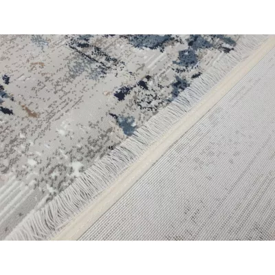 Rechteckiger Teppich 140x190 cm STEFANO - blau / grau