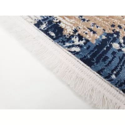 Rechteckiger Teppich 80x150 cm STEFANO - blau / grau