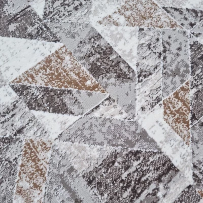 Rechteckiger Teppich 200x290 cm STEFANO - grau / gold