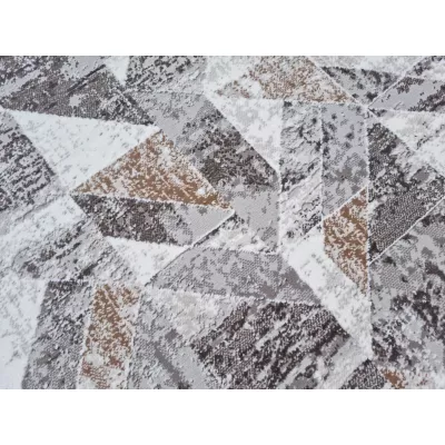 Rechteckiger Teppich 120x170 cm STEFANO - grau / gold
