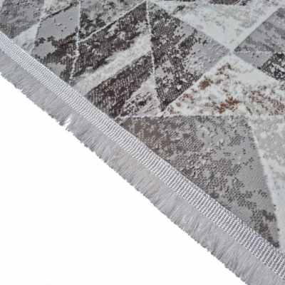 Rechteckiger Teppich 120x170 cm STEFANO - grau / gold