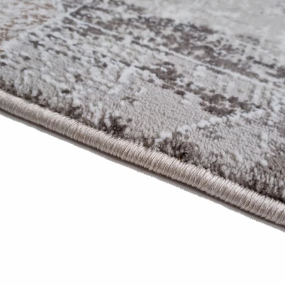 Rechteckiger Teppich 120x170 cm STEFANO - grau / gold